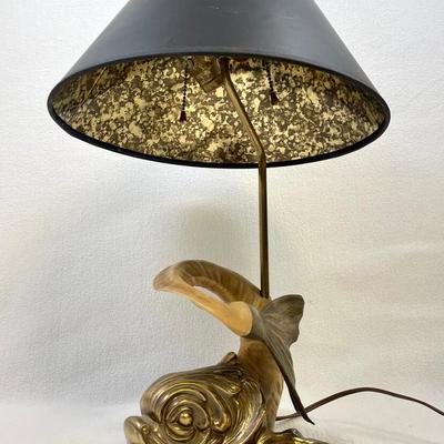 Chapman Koi Fish Ram Horn Lamp 