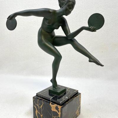 Danseuse Paienne Statuette By Derenne 
