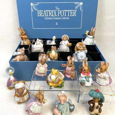 Beatrix Potter Christmas Ornament Peter Rabbit Collection 18pcs
