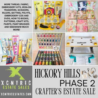 XCNTRIC Estate Sales Hickory Hills Phase 2 Crafters Estate Sale
