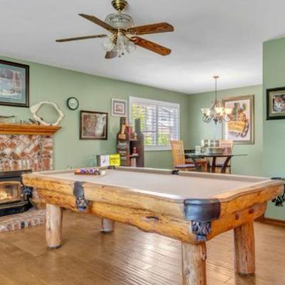 Live edge pool table paid $10,000 