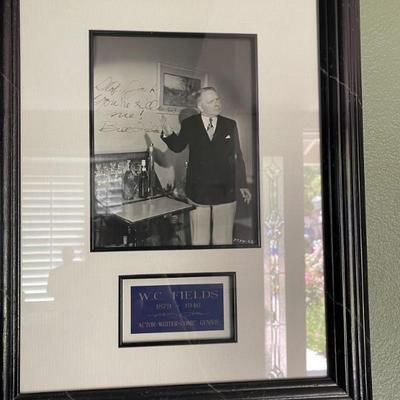 WC fields  signed 