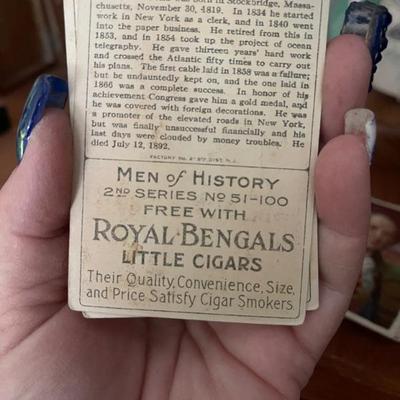 Cigar cards backside 