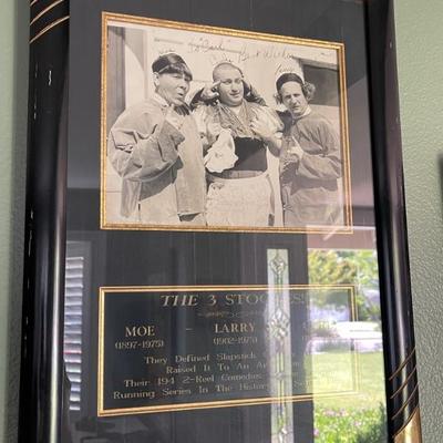 3 stooges signed 