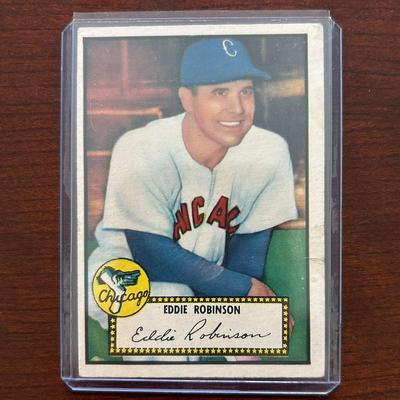 1952 Topps Baseball Card. Eddie Robinson #32