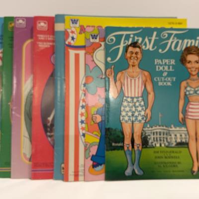 Vintage Paper dolls And Coloring Book With Golden And Whitman