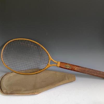 1920s Dayton Steel Wood Handled Tennis Racquet