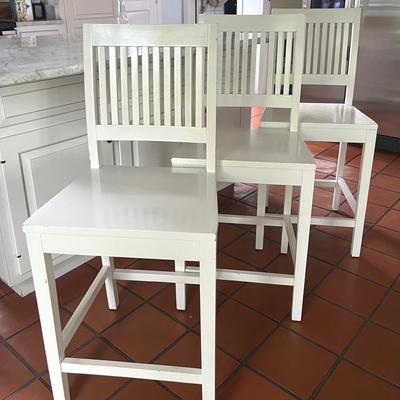 Crate & Barrel Painted Bar Stools, Farmhouse Style