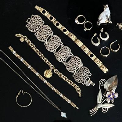 Goldtone Jewelry with Vintage, MOP, Gold Filled