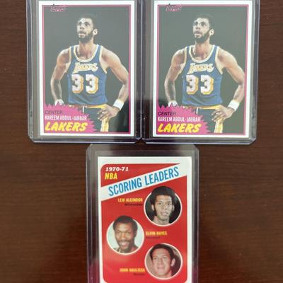Lew Alcindor / Kareem Abdul-Jabbar Vintage Card Lot