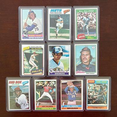 Vintage Baseball Cards. Tom Seaver, Mike Schmidt, Robin Yount and More