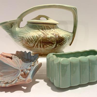 Vintage McCoy Pottery With Pine Cone Teapot