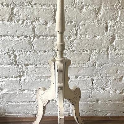 Victorian Eastlake Pedestal with Marble Top