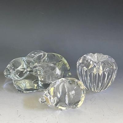 Crystal Figurines with Waterford Apple