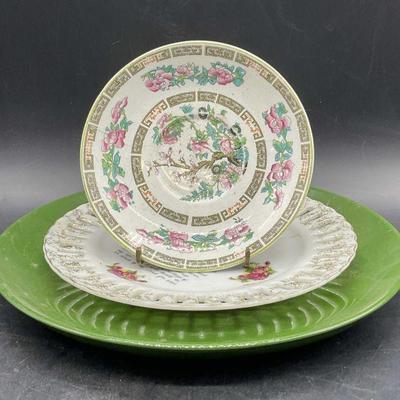 Lot 3 Vintage Ceramic Plates, Regal Pottery Co. +
