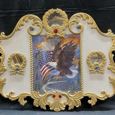 Signed Haggerty American Eagle Carousel Panel
