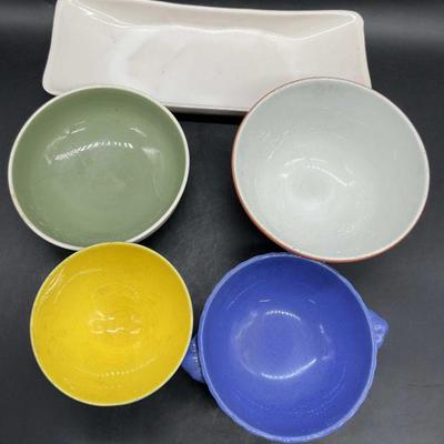 Lot 5 Vintage Ceramic Tableware, STANGL +
