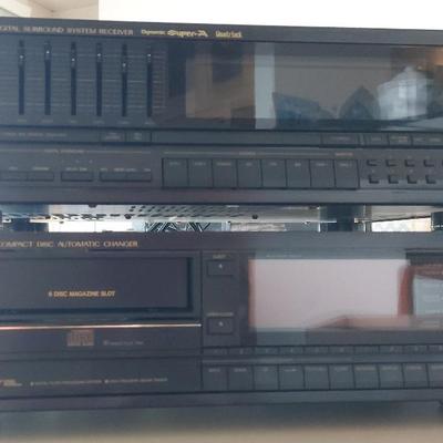 JVC XL-M600 COMPACT DISC AUTOMATIC CHANGER AND JVC RX-777V DIGITAL SURROUND SYSYTEM RECEIVER