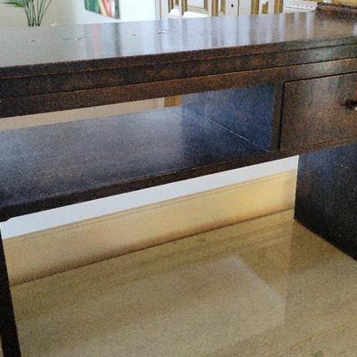 SMALL DARK WOOD TABLE 