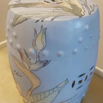 CHINESE CERAMIC SIDE TABLE/GARDEN STOOL 