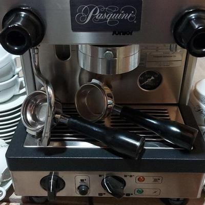 PASQUINI ESPRESSO MACHINE AND DISHES
