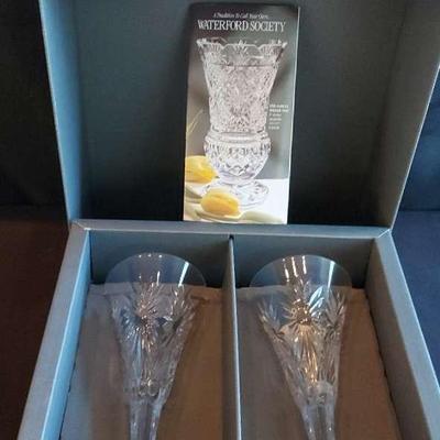 PAIR OF WATERFORD TOASTING FLUTES