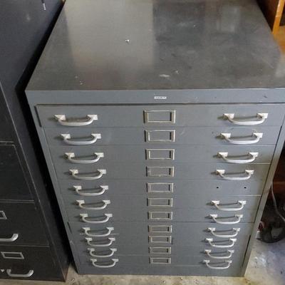COLE-STEEL INDUSTRIAL 11 DRAWER SHOP CABINET