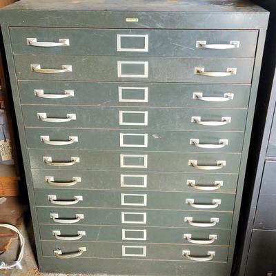 COLE STEEL MULTI DRAWER FILING CABINET/TOOL CHEST