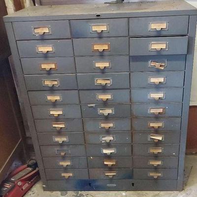 COLE STEEL 33 DRAWER CABINET 