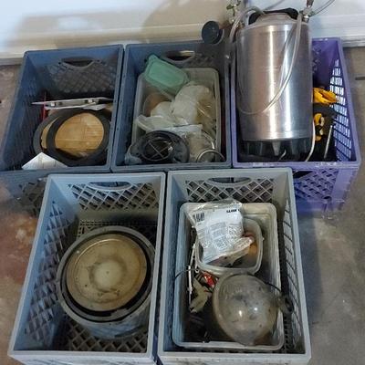 MYSTERY BINS FILLED WITH MANY TOOLS AND PARTS