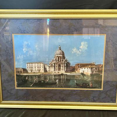 Venice By Michele Marieschi. 36"x27" professionally framed and matted.  
