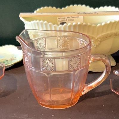 Pink Depression, Glass, And Other Antique Glass