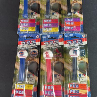 PEZ Collectibles Featuring 6 Mlb Teams