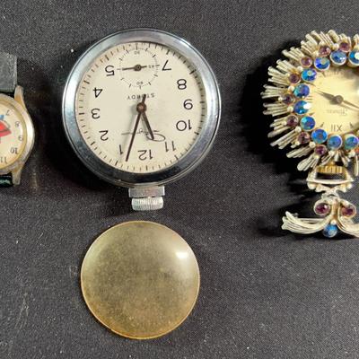 Vintage And Unique Watches featuring an Ingram Sturdy open face pocket watch