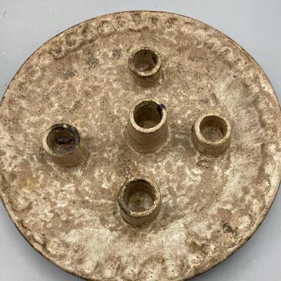 5 Pipe McCarty Candle Plate 