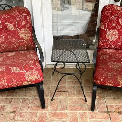 Outside Iron Chairs With Table 