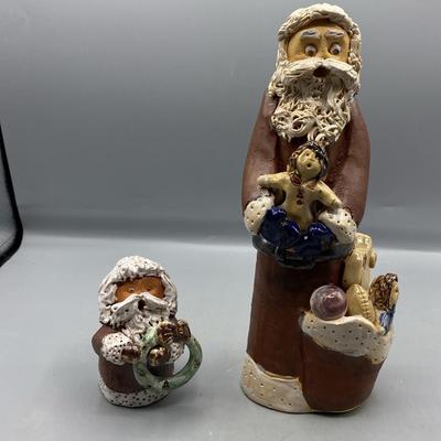 Vintage Peppertown Pottery Santa’s 