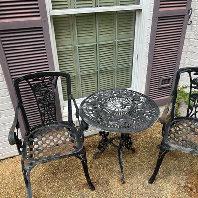 Greenhurst 3-pc Black Rose Patio Set 