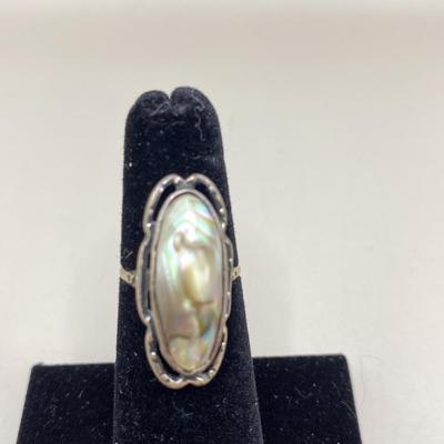 14t White Gold Blister Pearl Ring