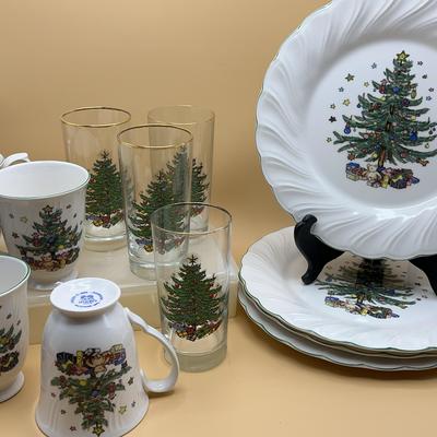 Nikko Happy Holidays Plates, Mugs & Glasses 