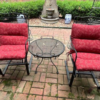 3 Piece Wrought Outdoor Patio Set 
