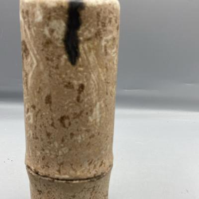 Signed McCarty Nutmeg Bamboo Vase 