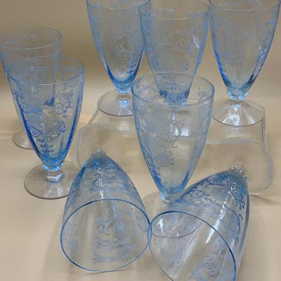 Vintage Fostoria Versailles Azure Parfait Tumbler 