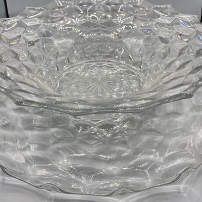 Fostoria Punchbowl And Tray 