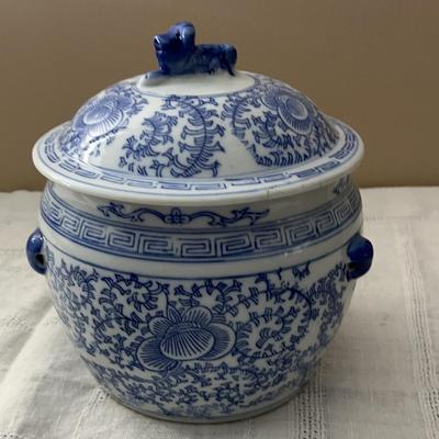 Blue and White Chinese Lotus 