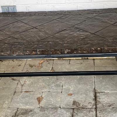 Tile Top Iron Patio Table 