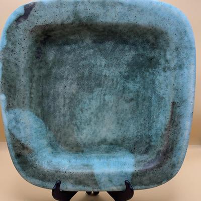 Peters Pottery Jade Square Tray 