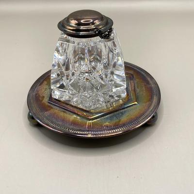 Waterford Crystal Inkwell With Stand