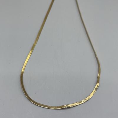 14kt Yellow Gold Herringbone Chain