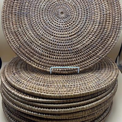 Round Rattan Placemats 